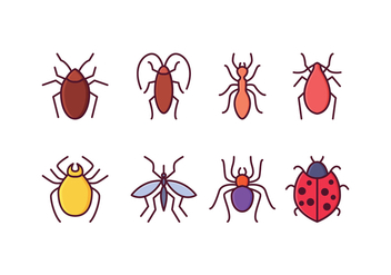 Free Insect Icons - vector #409845 gratis