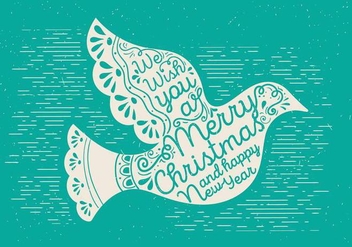 Free Christmas Vector Dove - Free vector #410025