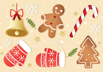 Free Christmas Elements Vector - Free vector #410825
