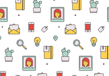Icon Vector Pattern - Free vector #411705