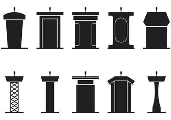 Lectern Icons - Free vector #411765