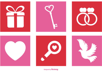 Valentine's Day Icon Set - vector gratuit #411935 