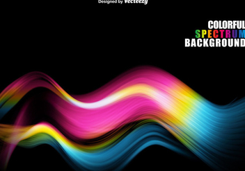Abstract Colorful Wavy Spectrum - vector gratuit #411955 