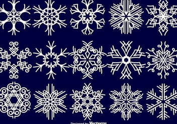 Snowflakes Collection - Vector - vector #411965 gratis