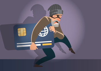 Bank Card Theft - vector gratuit #412095 