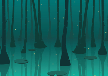 Swamp Background Free Vector - Free vector #412335
