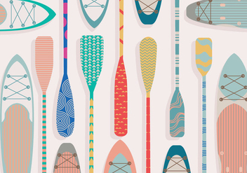 Paddle Colorful Vector - Free vector #412495