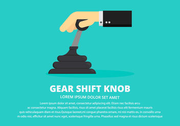 Gear Shift Knob Illustration - vector gratuit #412715 