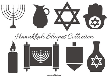Hanukkah Vector Shapes Collection - vector gratuit #413315 