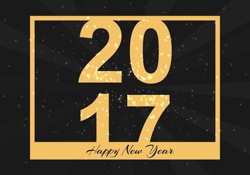 Free Vector New Year 2017 Background - vector gratuit #413865 