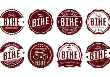 Bicicleta Badge - vector gratuit #414185 