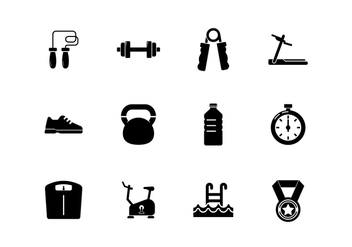 Free Healthy Lifestyle Icons - vector gratuit #414325 