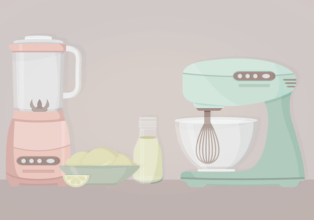 Vector Kitchen Objects - Free vector #414665