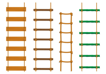 Rope Ladder Vectors - Free vector #414865