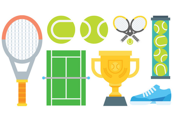 Free Tennis Icons Vector - Free vector #415055