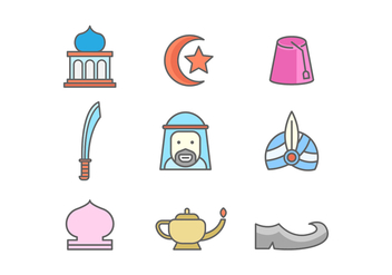 Free Middle East Vector Icons - vector gratuit #415375 
