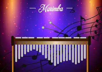 Marimba Template Background - vector gratuit #415855 