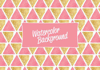 Vector Watercolor Triangles Background - Free vector #416855