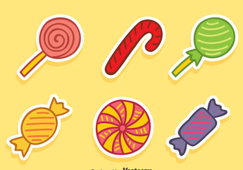 Hand Drawn Candy Collection Vector - Free vector #417235