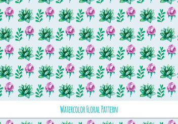 Beautiful Free Vector Floral Pattern - vector gratuit #418135 