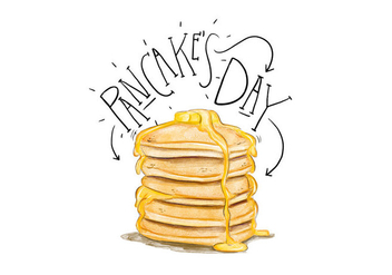 Pancake’s Day Illustration - vector gratuit #418215 