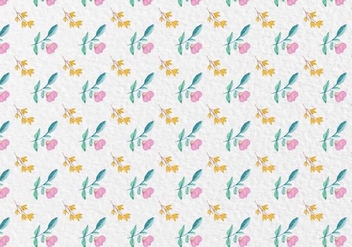 Free Vector Watercolor Spring Flowers Pattern - Free vector #418865