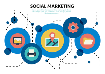 Free Social Media Marketing Vector Elements - Kostenloses vector #419285