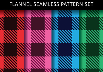Colorful Flannel Vectors - vector #419745 gratis