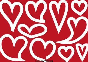 Vector Abstract Heart Shapes - Free vector #419985
