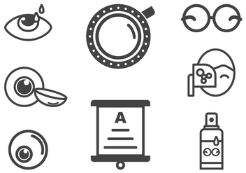 Optometry and Eye Health Icons - vector gratuit #420705 