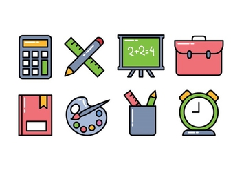 School Icon Pack - Free vector #421325
