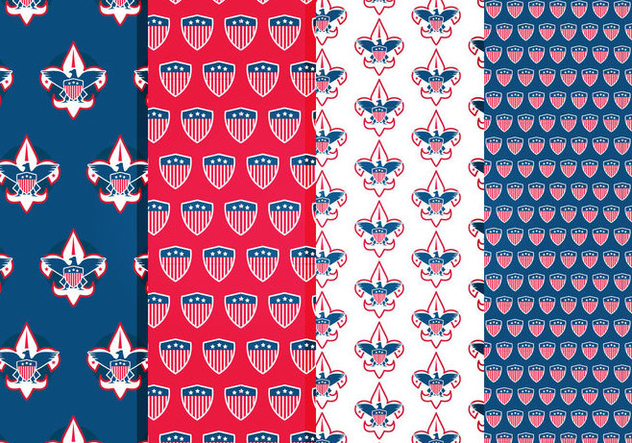 Eagle Scout Vector Patterns - Free vector #421555
