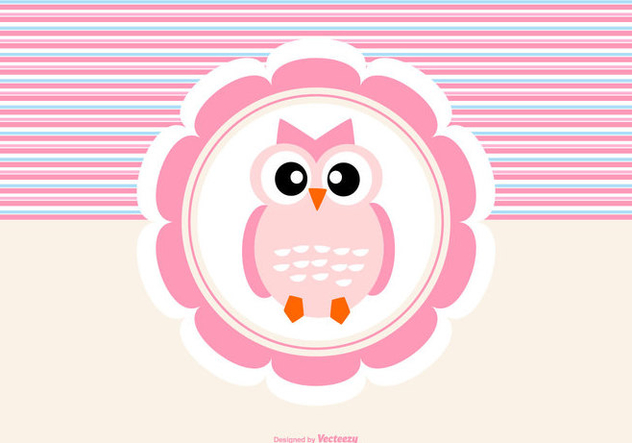 Cute Owl Background - Kostenloses vector #422185