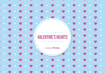 Valentine's Colorful Hearts Background - vector #422235 gratis
