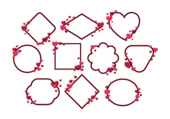 Free Valentines Frame Vector - Free vector #422265