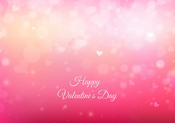 Free Vector Pink San Valentin Background With Lights And Hearts - vector #422815 gratis
