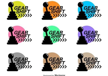 Gear Shift Vector Icons - Free vector #422875
