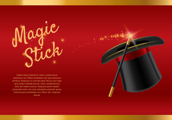 Magic Stick Template Vector - vector gratuit #423035 