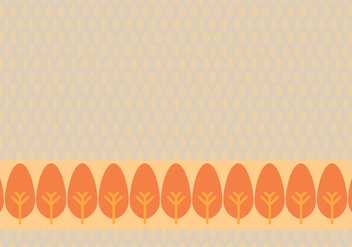 Orange Leafy Background Daun Vector - бесплатный vector #423485