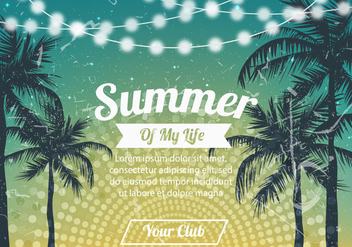 Summer Party Background - Kostenloses vector #424265