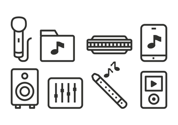Free Music Icons - Kostenloses vector #425425