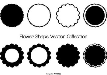 Flower Vector Shape Collection - vector #425435 gratis