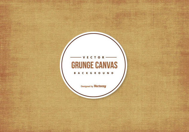 Grunge Canvas Texture Background - vector gratuit #425445 