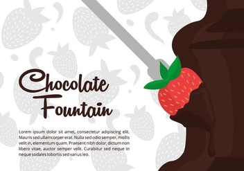 Chocolate Fountain Vector Background - Free vector #425785