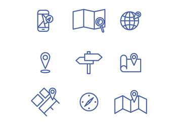 Location Icons - Free vector #425825
