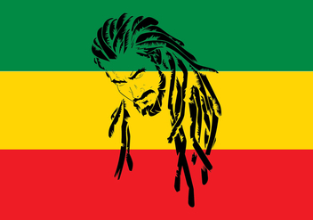 Dreads Rastafarian Free Vector - vector gratuit #426055 