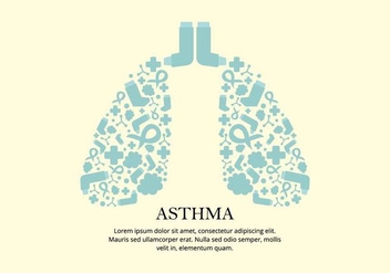 Asthma Remedy Vector Background - Free vector #426415