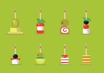 Canapes Sweetness Vector Illustration - vector #426435 gratis