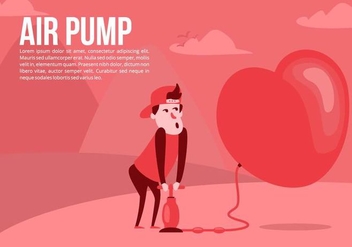 Love Air Pump Background - vector gratuit #426515 