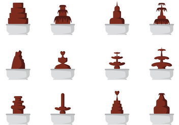 Set Of Chocolate Icon Vectors - vector gratuit #426635 